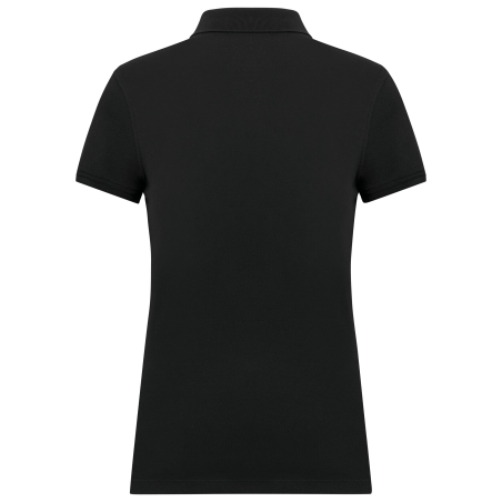Polo Piqué Manches Courtes Femme Noir – Kariban (K291) – vue 2