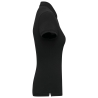 Polo Piqué Manches Courtes Femme Noir – Kariban (K291) – vue 3