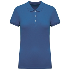 Polo piqué manches courtes femme Bleu Kariban – Coton 200 g/m²