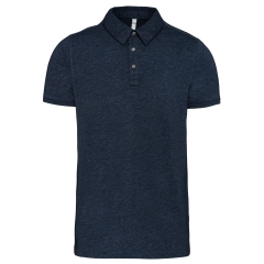 Polo Jersey Manches Courtes Homme Marine française chiné – Kariban