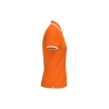 Polo Femme Manches Courtes Liserés Contrastés Orange / Blanc Kariban – vue 3