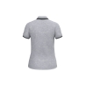 Polo Femme Manches Courtes Liserés Contrastés Gris Oxford / Noir – Kariban – vue 2
