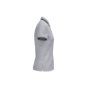 Polo Femme Manches Courtes Liserés Contrastés Gris Oxford / Noir – Kariban – vue 3