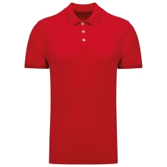 Polo Piqué Manches Courtes Homme Rouge Kariban (K290)