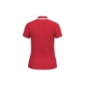 Polo Femme Manches Courtes Liserés Contrastés Rouge / Blanc Kariban – vue 2