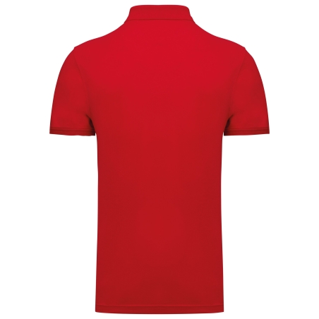 Polo Piqué Manches Courtes Homme Rouge Kariban (K290) – vue 2