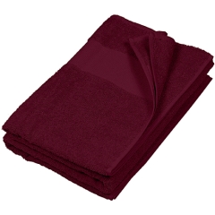 Serviette de toilette 50*100 cm bordeaux