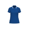 Polo Femme Manches Courtes Liserés Contrastés Bleu royal / Blanc Kariban