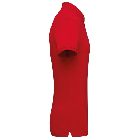 Polo Piqué Manches Courtes Homme Rouge Kariban (K290) – vue 3