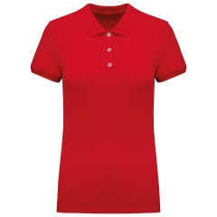 Polo Piqué Manches Courtes Femme Rouge – Kariban
