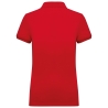 Polo Piqué Manches Courtes Femme Rouge – Kariban – vue 2