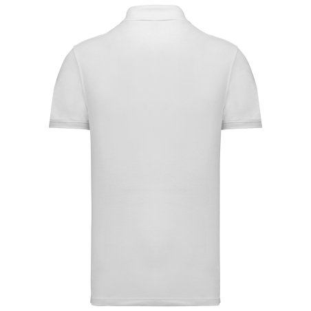 Polo Piqué Manches Courtes Blanc Homme Kariban – 200 g/m² – vue 2