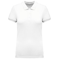 Polo Piqué Manches Courtes Femme Blanc – Kariban (K291)