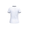 Polo Femme Manches Courtes Liserés Contrastés Blanc/Marine Kariban – vue 2
