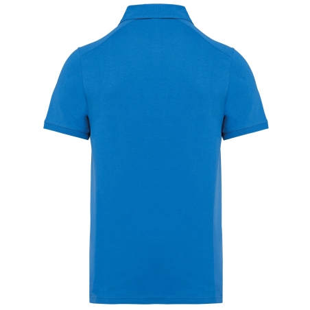 Polo Jersey Manches Courtes Homme Bleu Royal Kariban – vue 2