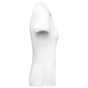 Polo Piqué Manches Courtes Femme Blanc – Kariban (K291) – vue 3