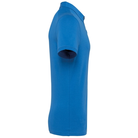 Polo Jersey Manches Courtes Homme Bleu Royal Kariban – vue 3