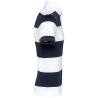 Polo Rugby Rayé Manches Courtes Marine / Blanc rayé Kariban – Unisexe – vue 3
