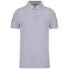 Polo Jersey Manches Courtes Gris Oxford Kariban Homme
