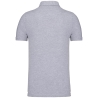 Polo Jersey Manches Courtes Gris Oxford Kariban Homme – vue 2