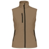 Bodywarmer softshell femme camel Kariban – sans manches 3 couches
