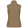 Bodywarmer softshell femme camel Kariban – sans manches 3 couches – vue 2