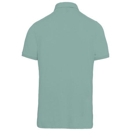 Polo jersey manches courtes homme vert sauge Kariban – vue 2