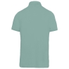 Polo jersey manches courtes homme vert sauge Kariban – vue 2