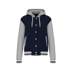 Blouson Teddy à capuche unisexe Blanc – Kariban