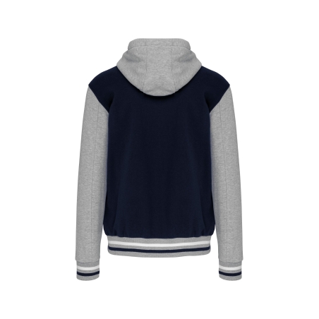 Blouson Teddy à capuche unisexe Blanc – Kariban – vue 2