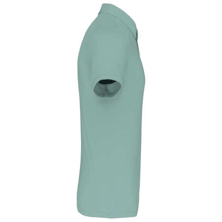 Polo jersey manches courtes homme vert sauge Kariban – vue 3