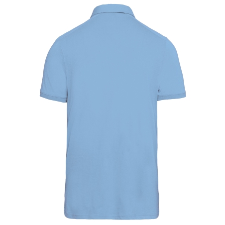 Polo Jersey Manches Courtes Homme Ciel – Kariban – vue 2