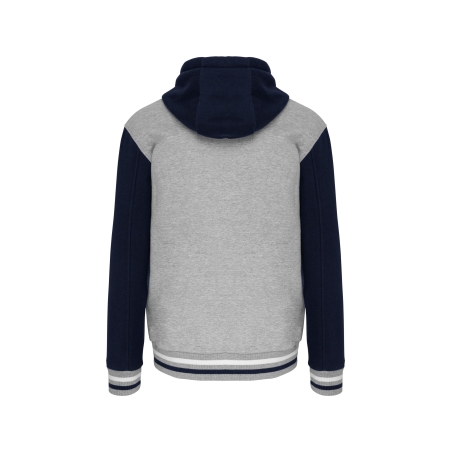 Blouson Teddy à capuche unisexe Kariban – Blanc – vue 2