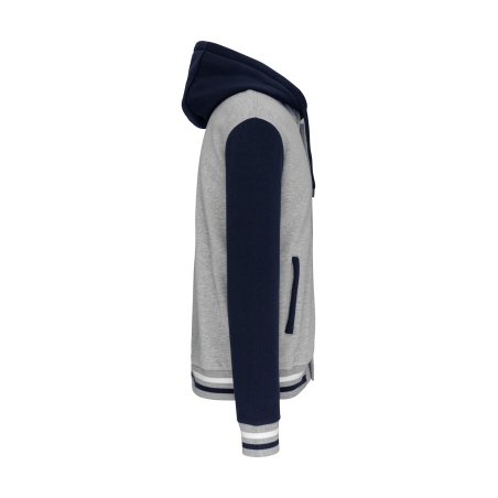 Blouson Teddy à capuche unisexe Kariban – Blanc – vue 3