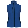 Bodywarmer softshell femme bleu Kariban – Coupe ajustée 3 couches