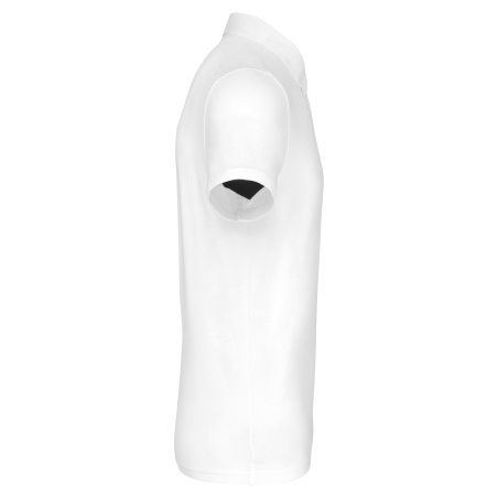 Polo Jersey Manches Courtes Blanc Homme Kariban – vue 3