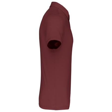 Polo Jersey Manches Courtes Bordeaux Homme Kariban – vue 3