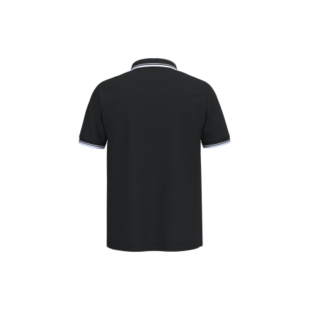 Polo Homme Manches Courtes Liserés Contrastés Noir | Kariban – vue 2