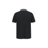 Polo Homme Manches Courtes Liserés Contrastés Noir | Kariban – vue 2