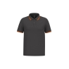 Polo Homme Liserés Contrastés Orange Kariban – Coton Peigné