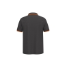 Polo Homme Liserés Contrastés Orange Kariban – Coton Peigné – vue 2