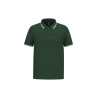 Polo homme manches courtes liserés contrastés Kariban Blanc