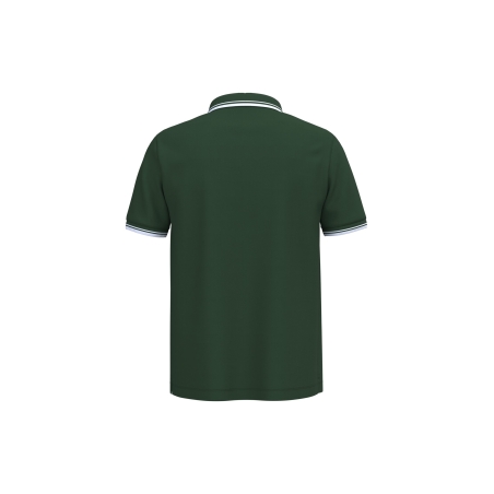 Polo homme manches courtes liserés contrastés Kariban Blanc – vue 2