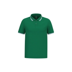 Polo Homme Blanc Liserés Contrastés Kariban – Coton Piqué
