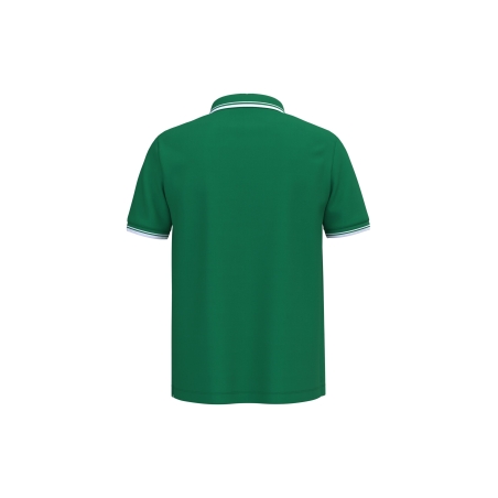 Polo Homme Blanc Liserés Contrastés Kariban – Coton Piqué – vue 2