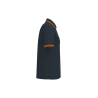 Polo Homme Manches Courtes Liserés Contrastés Orange Kariban – vue 3