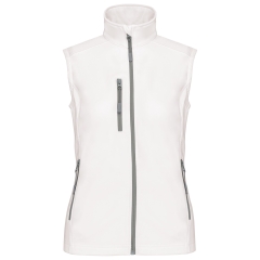 Bodywarmer softshell femme Blanc – Kariban Workwear