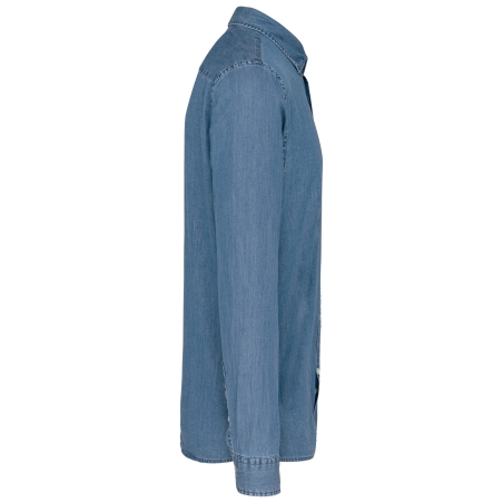 Chemise Denim Homme Kariban – Bleu Chambray – vue 3