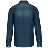 Chemise denim manches longues Bleu Jean Kariban – vue 2