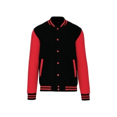 Blouson Molleton Teddy Unisexe Noir Kariban – 320 g/m²